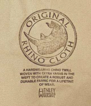 henley workshop rhino chino cloth
